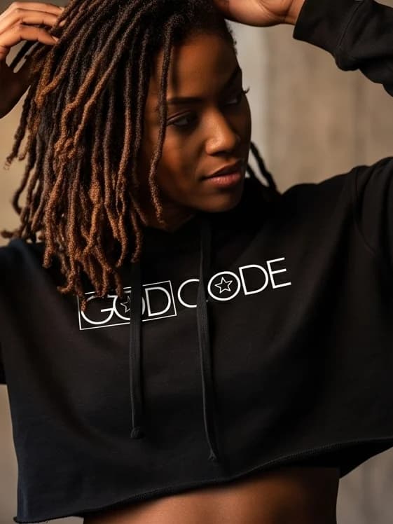 Star Logo Cropped Hoodie - -HoZgg